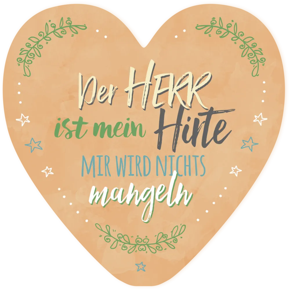 Wanddekoherz Der Herr ist mein Hirte