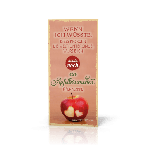 Magnet Lesezeichen Wenn ich wüste / Apfelbäumchen
