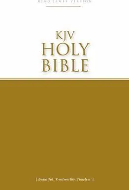 Englisch, Bibel King James Version, Paperback, Einband zweifarbig weiss/gelb