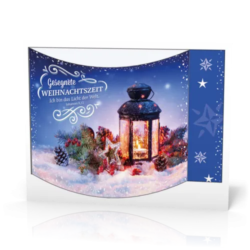 Aufstell Karte Weihnachten Windlicht