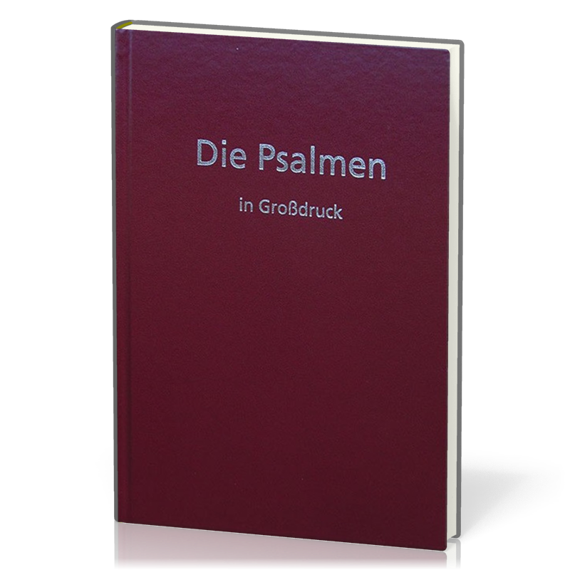 Elberfelder Die Psalmen in Grossdruck CSV Hückeswagen - Hardcover rot