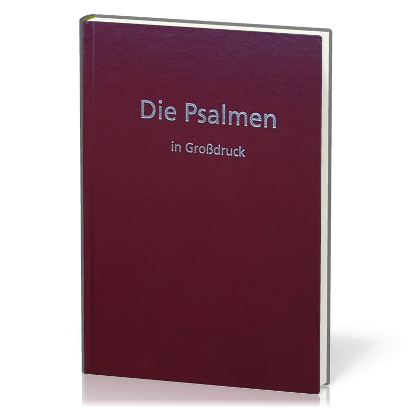 Elberfelder Die Psalmen in Grossdruck CSV Hückeswagen - Hardcover rot