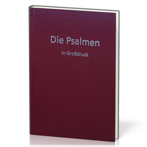 Elberfelder Die Psalmen in Grossdruck CSV Hückeswagen - Hardcover rot