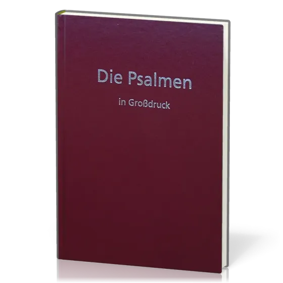Elberfelder Die Psalmen in Grossdruck CSV Hückeswagen - Hardcover rot
