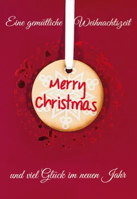 Doppelkarte Weihnachten Merry Christmas