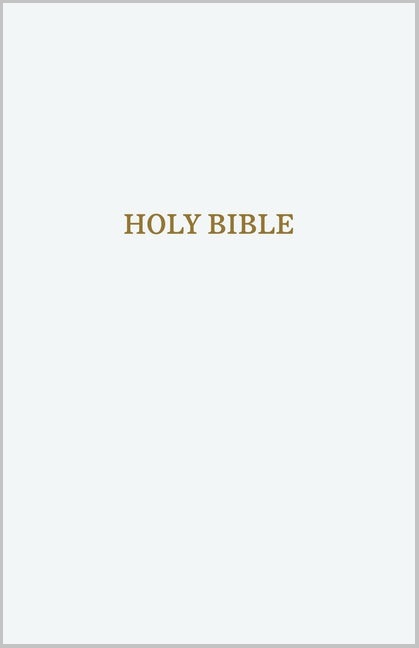 Anglais, Bible, King James Version, similicuir blanc, paroles de Jésus en rouge - KJV Holy Bible:...
