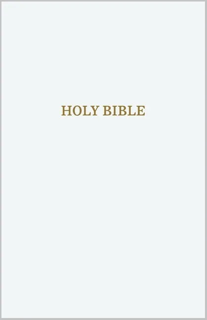 Anglais, Bible, King James Version, similicuir blanc, paroles de Jésus en rouge - KJV Holy Bible:...