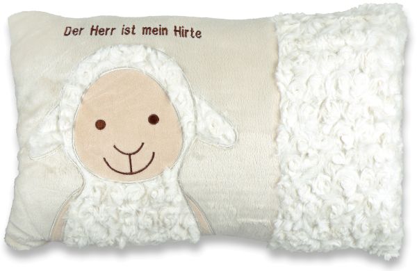 Kissen Schaf "Der Herr ist mein Hirte" 40 x 24 cm