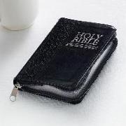 Englisch, Bibel King James version, mini Taschenbuch, Reissverschluss, schwarz