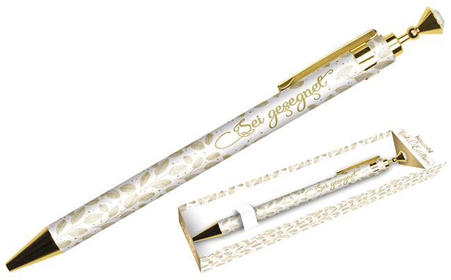 Kugelschreiber "Sei gesegnet" - Gold-Edition