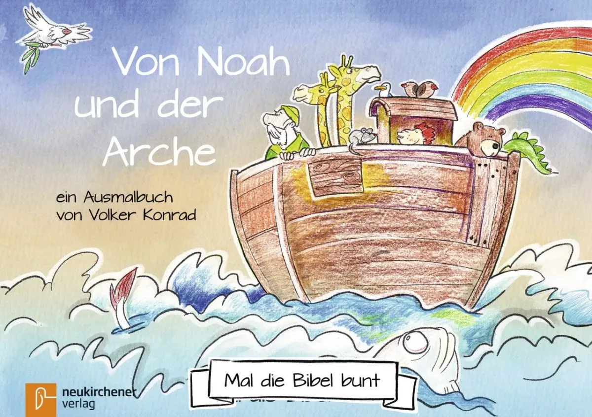 Mal die Bibel bunt - Jona und die Stadt Ninive - Ausmalbuch, geheftet
