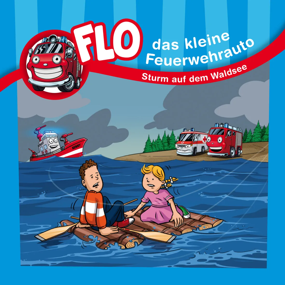 Sturm auf dem Waldsee - Flo, das kleine Feuerwehrauto - Minibuch