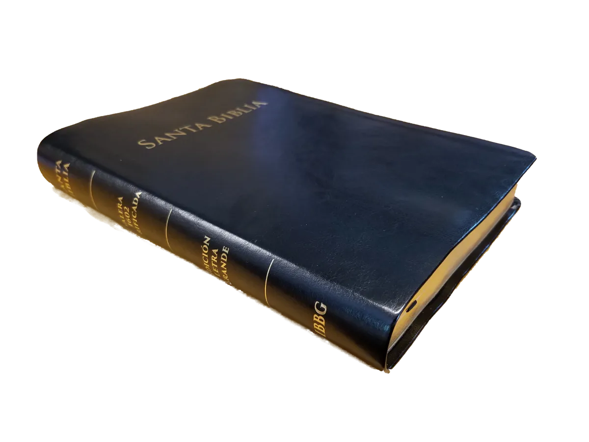 Spanisch, Bibel RVR 1602 Purificada - Grossdruck, Softcover, Goldschnitt, schwarz