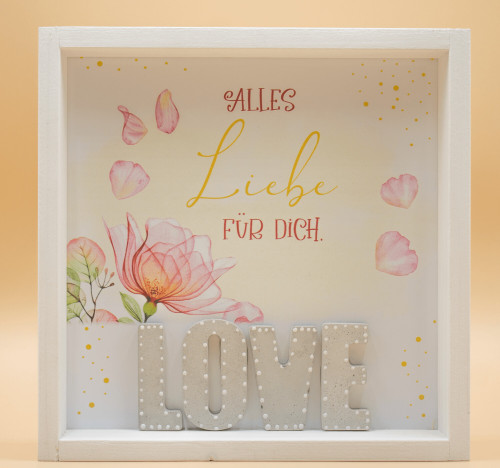 Cementini Wandbild LOVE - aus Holz & Betonbuchstaben