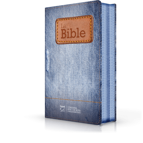 Bibel Segond 21 französisch (Premium Style) - Softcover aus Canvas mit Jeansmuster, mit...