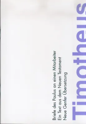 NGÜ TIMOTHEUSBRIEFE