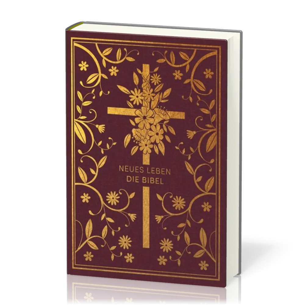 Neues Leben, Bibel - Golden Grace Edition - gebunden, Gewebeinband, Einspaltig, Bordeauxrot