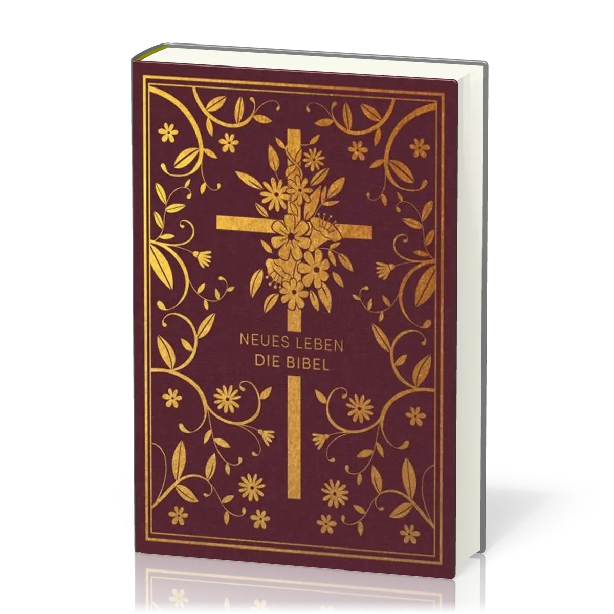 Neues Leben, Bibel - Golden Grace Edition - gebunden, Gewebeinband, Einspaltig, Bordeauxrot