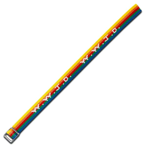 ARMBÄNDER WWJD GEWEBT REGENBOGENFARBEN