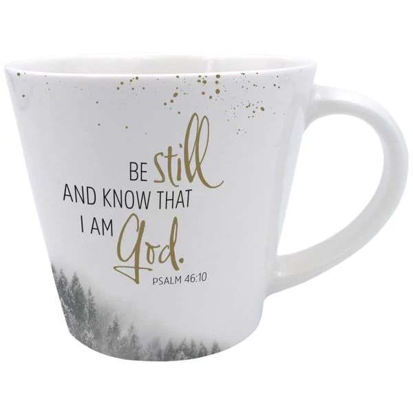 Tasse - Be still and know that I am God - weiss, 300ml