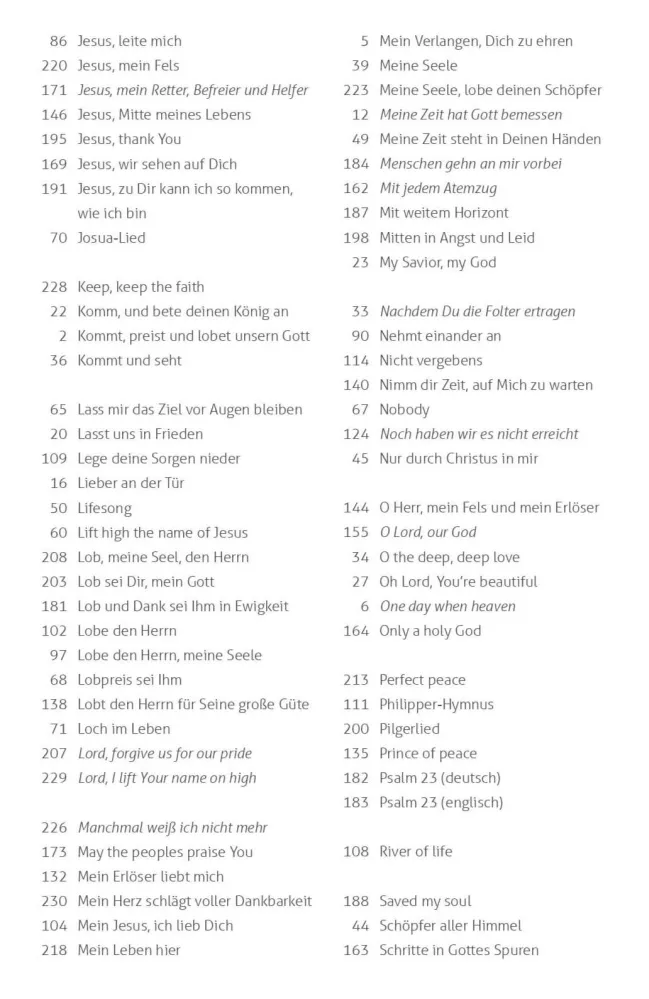 Glorify Liederbuch - Jugendlieder zur Ehre Gottes